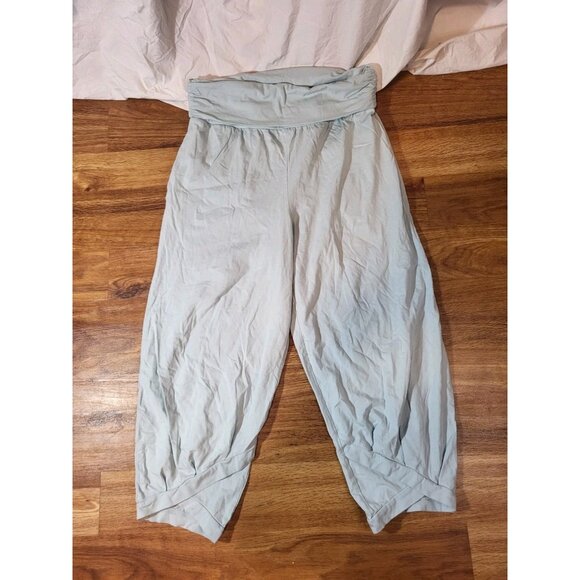 AnyBody Blue Cozy Knit Solid Jogger Pants Small Loungewear QVC - Picture 1 of 6